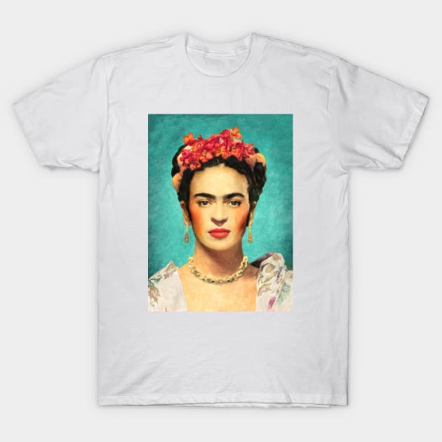 Kahlo Portrait T-Shirt by Creativity Explode